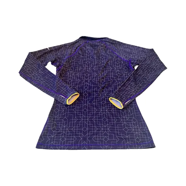 Nike Pro Hyperwarm Dri-FIT‎ Womans M Half Zip Pullover Purple Geometric - Image 5