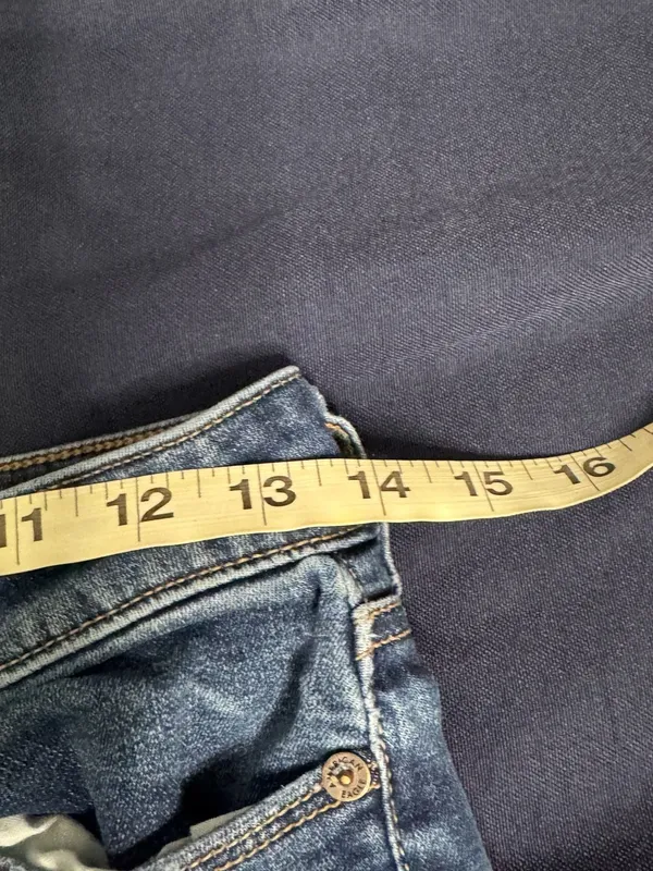American Eagle High Rise Skinny Kick Jeans 2 Regular Stretch Frayed Hem - Image 12