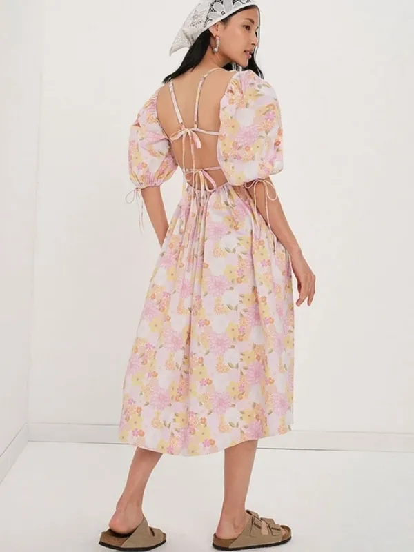 New For Love And Lemons Carrie Midi Dress Xxs - Image 2