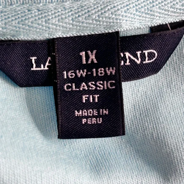 Lands End Womens Polo Shirt‎ Size 1X Everyday Essential Travel Athleisure - Image 5