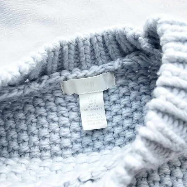 Hennes & Mauritz Chunky Knitted Sweater Vest Size Small - Image 5