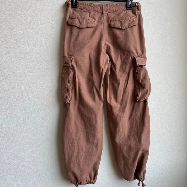 Aritzia TNA Supply Garden Cargo Utility Drawstring Pants Pink Size 4 Small - Image 5