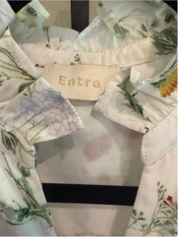 Entro Floral Print Maxi Dress in White Size S - Image 7