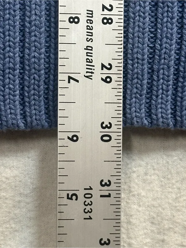 Aerie Women’s M Blue White Striped Knit Sweater Coastal Nautical NWT - Image 8