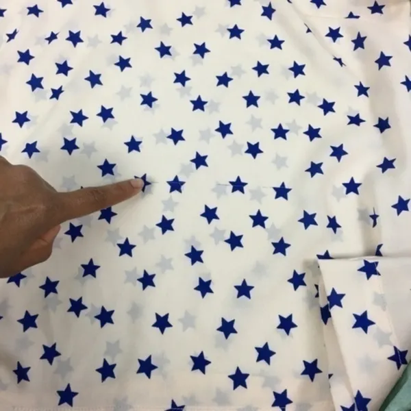 Zara Womens Size S‎ Star Print Chiffon Boatneck Blouse - Image 6
