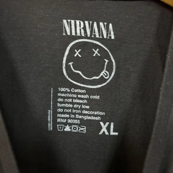 Nirvana Live at Reading 1992 Silhouette Grunge Band Tee XL - Image 4