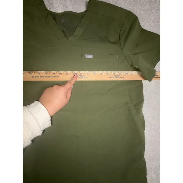 figs mens tansen jogger Large Short Pants scrubs set Dark Olive chisec top Large - Image 4