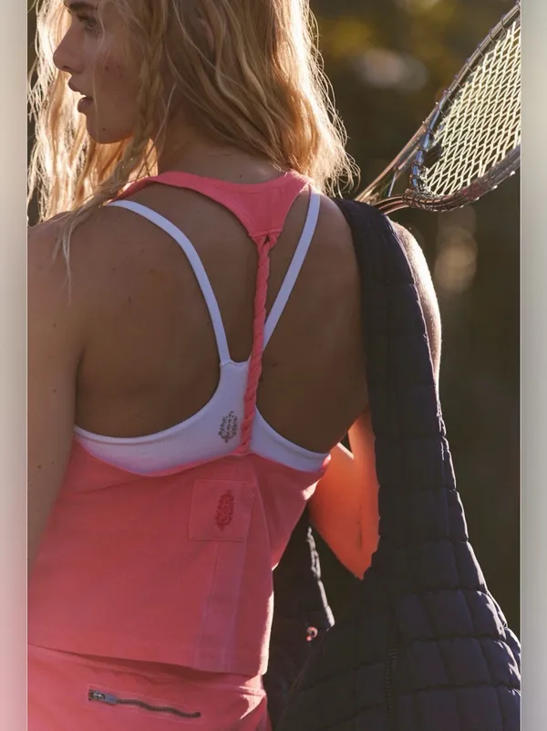 Free people movement hot shot twisted set/ electric sunset xl nwt $98 - Image 3