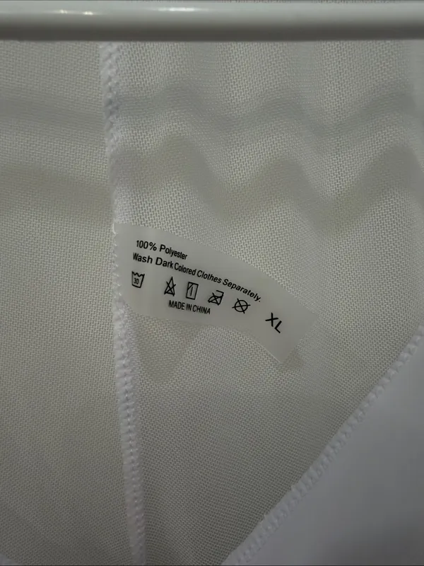 Women’s White Swim Coverup Pants – Lightweight Beach Layer Size XL - Image 2