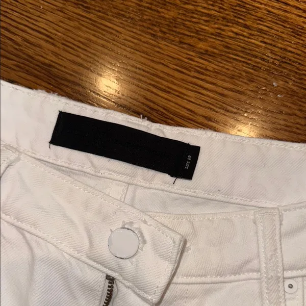 Alexandra wang denim white distressed jean pant 29 cult - Image 5
