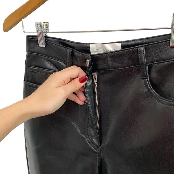Aritzia The Melina Pant Vegan Leather In Black Size US 4 - Image 8