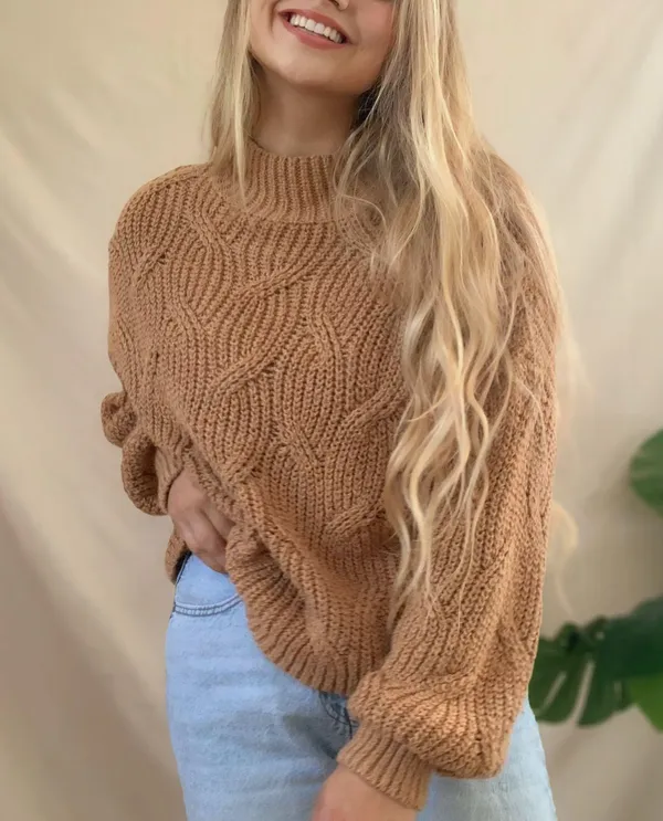 American Eagle Cable Knit Sweater - Image 3