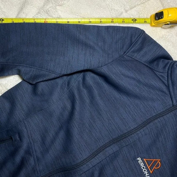 Port Authority Navy Digi Stripe Fleece Jacket Percona Logo Medium L231 New Gorp - Image 9