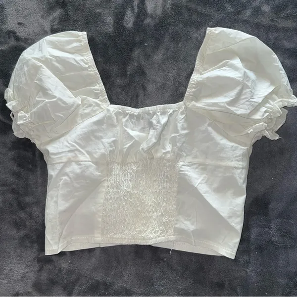 Princess Polly Abe Crop Top in Lemon Size 2 New with tag - Image 8
