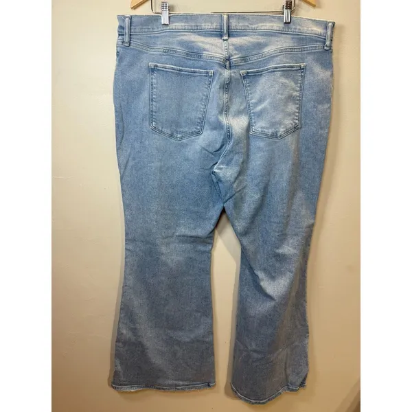 Abercrombie & Fitch Flare Jeans Womens 22S Light Blue Ultra High Rise Denim - Image 2