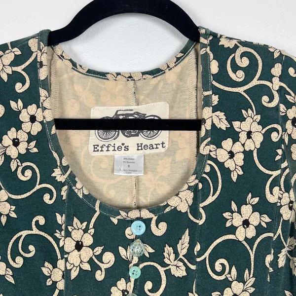 Effies Heart Women's 3/4 Sleeve Floral Dress Sz S - Image 2