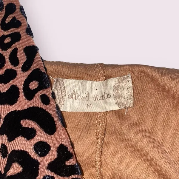 Altar’d State Leopard Cheetah Velvet Sleeveless Mini Dress Medium never worn - Image 4