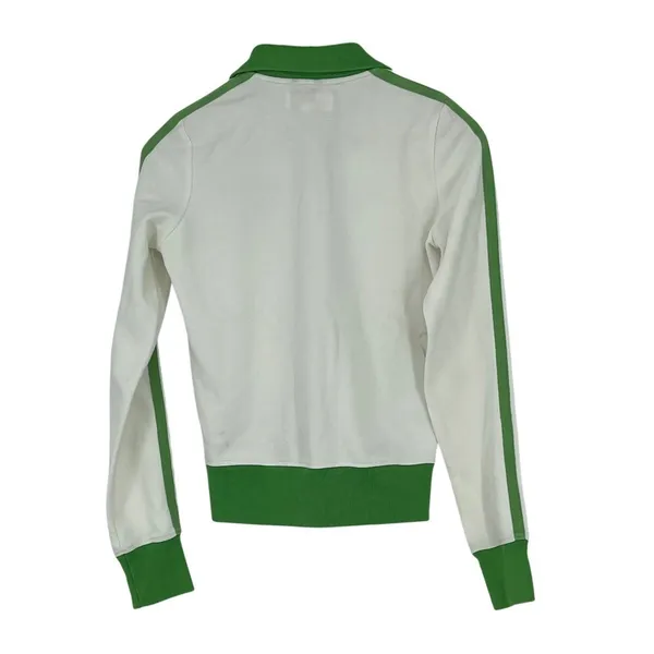 Abercrombie & Fitch White Green Tennis Swimming Club Zip Up Jacket‎ Size M Y2K - Image 2