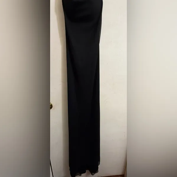 Vintage Zum Zum by Niki Livas Black Spaghetti Strap‎ Dress Size 5-6 - Image 2