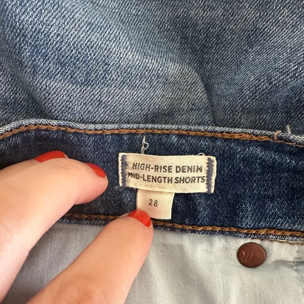 Madewell High Rise Denim Mid Rise Shorts - Image 5