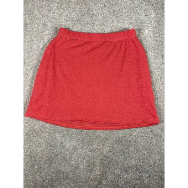 reformation pink pull on‎ skirt short small lined coral - Image 6