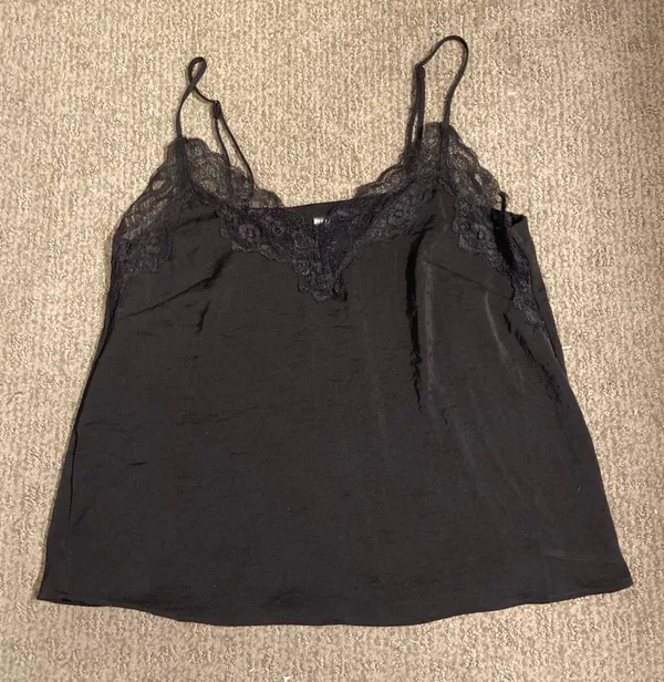 H&M Lace Silk Tank - Image 2