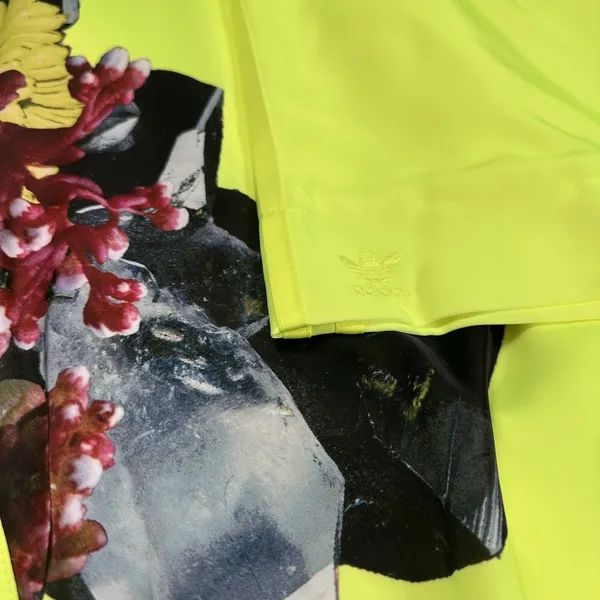 Adidas X Ivy Park Beyonce Satin Robe M Solar Yellow All Gender Printed Graphic - Image 5