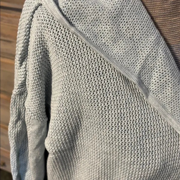 Lululemon Still Movement Wrap Light Seafoam Green Hooded Cardigan Sweater - Image 10