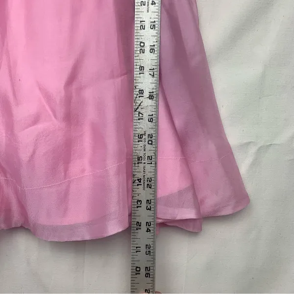 Bardot Fleurette Lili pink size 8 large new mini dress strapless romantic preppy - Image 8