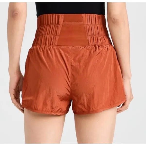 FP Movement Free People The Way Home Short Rust Orange High Waist‎ Sz M - Image 2