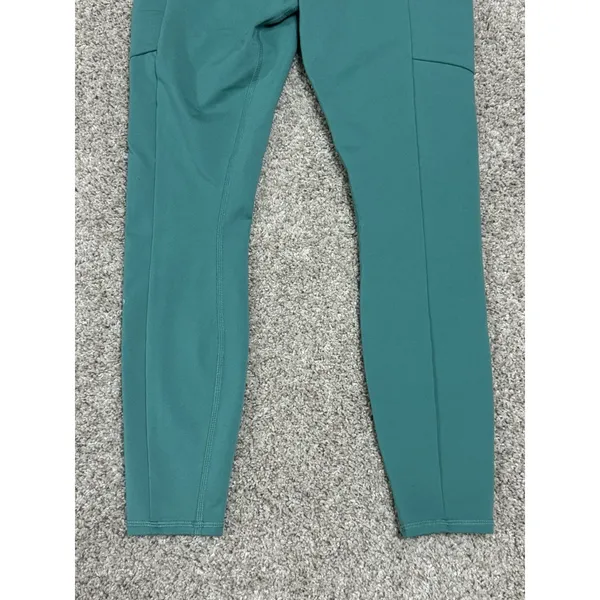 Alo Yoga Checkpoint 7/8 Leggings High Waist Drawstring Pockets Ocean Teal Sz XS - Image 7