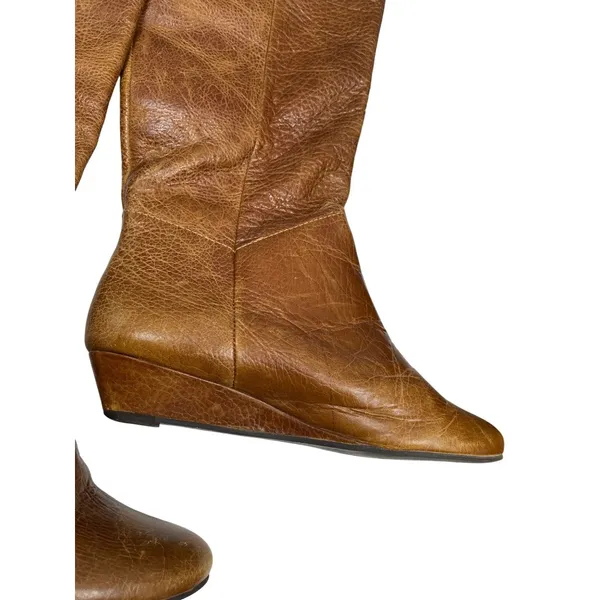 Steven by Steven VTG brown wms brown leather riding Equest boots Sz 8M SKU 9799 - Image 5