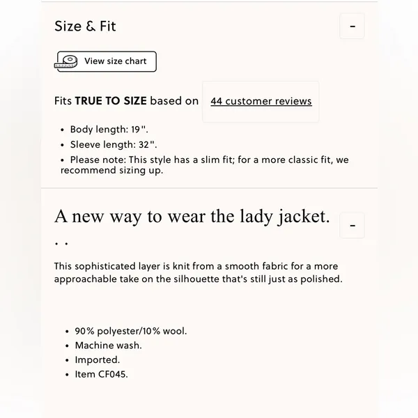 New With Tags JCrew Cropped Lady Jacket Sz S - Image 8