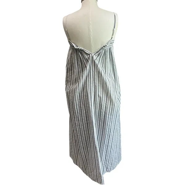 Vince Lightweight Midi Strap‎ Dress XS Minimalist Slip 100% Cotton Chic Neutral - Image 2