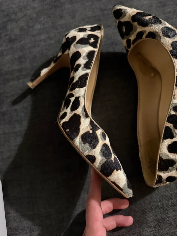 Nine West Leopard Print Heels Multicolor 7  - Image 6