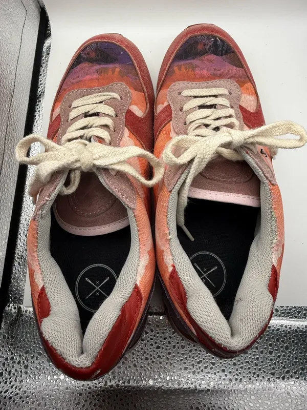 Inkkas Andes Jogger Sneaker Shoe Colorful Southwestern‎ Scenery Red Orange W9 - Image 8