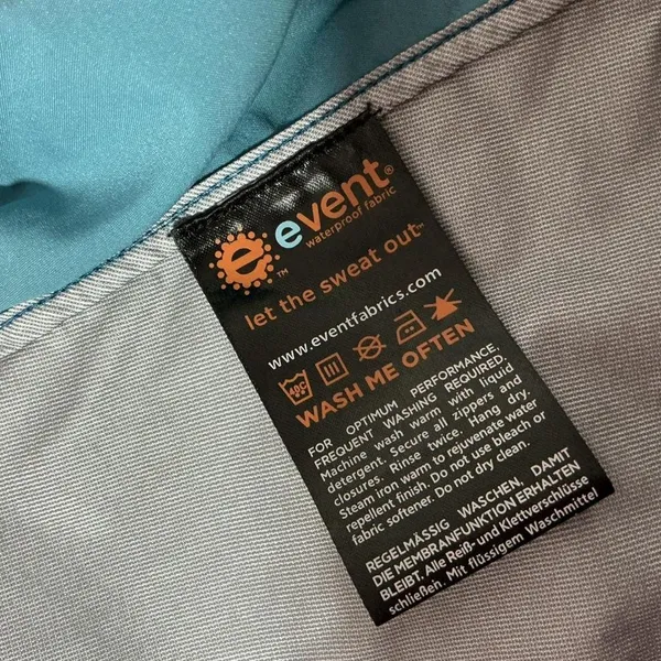 REI eVent Waterproof Breathable‎ Jacket Women's Small Blue Outdoor Active - Image 5