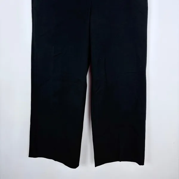 J.Crew Factory Remy Full Length High Rise Wide Leg Pant Trouser Black Size 10 - Image 5
