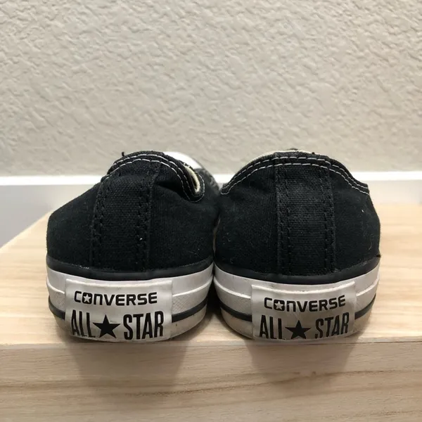 Converse Black Canvas Classic All Star Low Rise Sneakers‎ 7 - Image 6