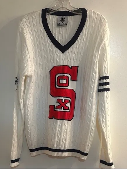 Chicago White Sox Cable Knit Varsity Sweater - Image 3