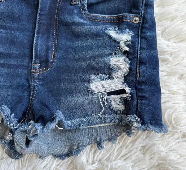 American Eagle High Rise Denim Shorts Size 0 - Image 6