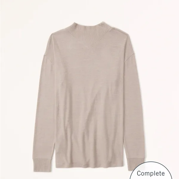 Abercrombie Women’s Mock Neck Tee - Image 2