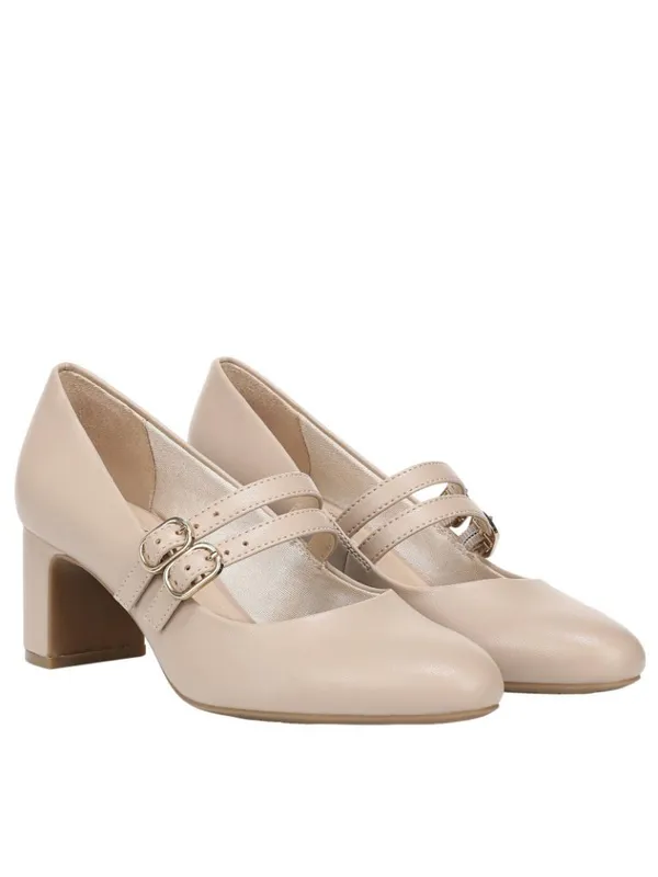 NWT Lifestride Jane Block Heel Pumps with Double Straps Tender Taupe Brown 5M - Image 7