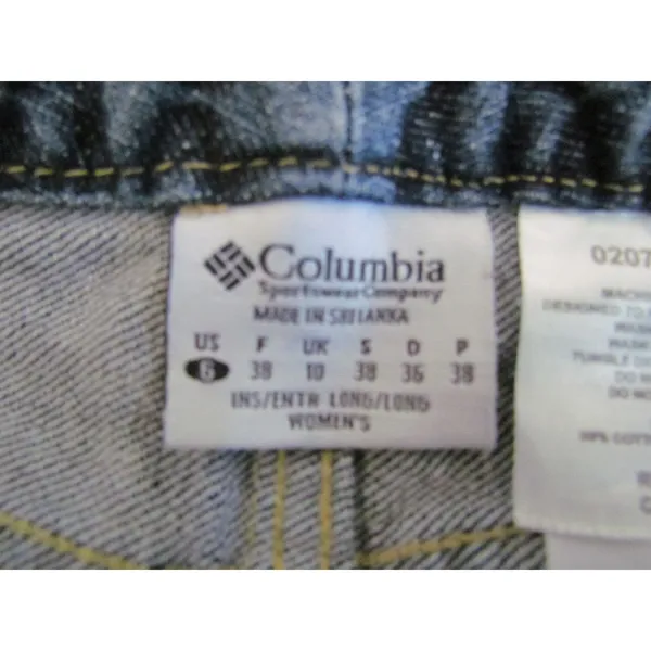 Columbia‎ Sportswear Jeans Size 6 Blue Straight Leg Stretch Outdoor Gorpcore - Image 8