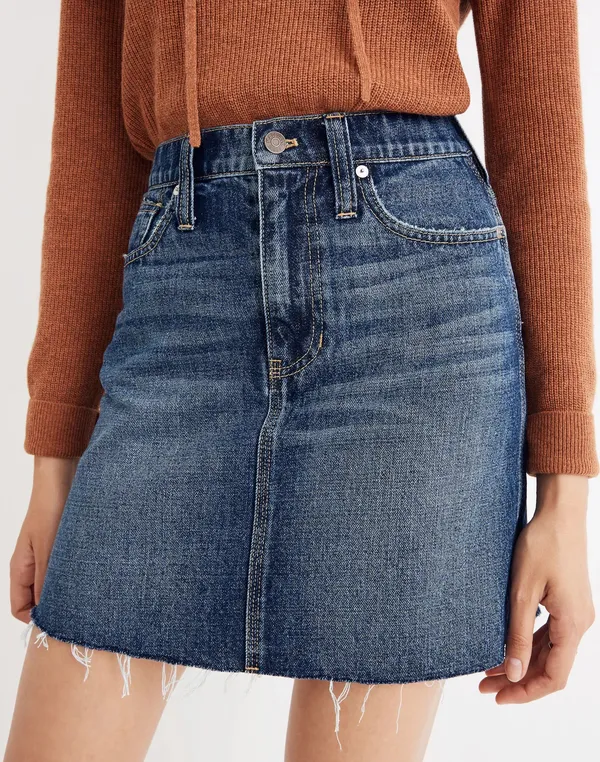 Madewell Rigid Denim A-Line Skirt - Image 2