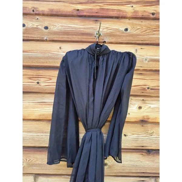 NWT Elliatt Black Long Sleeve Gown Dress Size S - Image 10