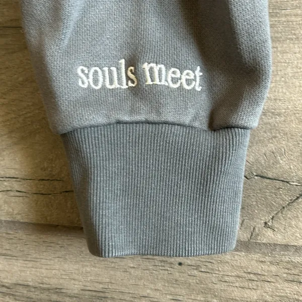 When two souls meet gray sweatshirt Size M - Image 5