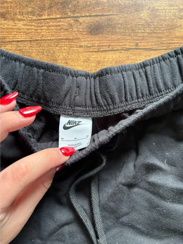 Nike Black Sweat Shorts - Image 2