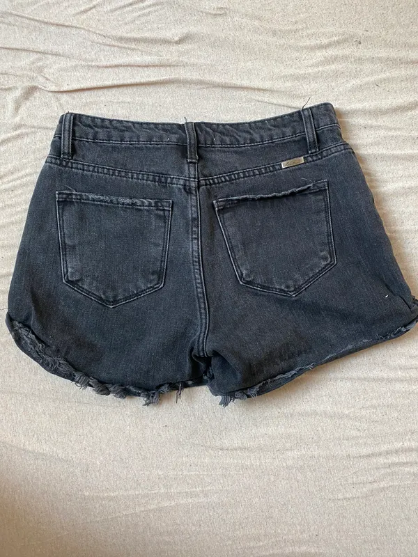 Black Ripped Shorts - Image 3