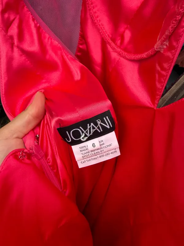 Jovani Prom Dress Pink Fuchsia - Image 3